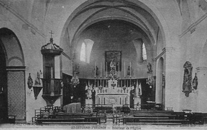Intérieur église vers 1910