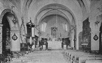 Intérieur de l'église vers 1930